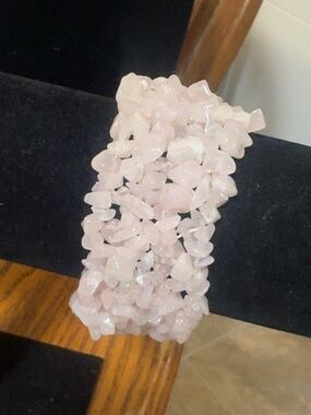 Rose Quartz Chip Stretch Bracelet - Pink Womens Jewelry